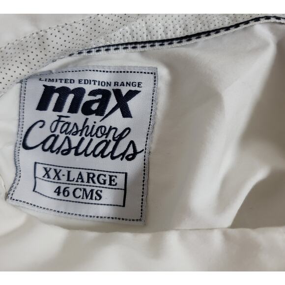 Max Fashion Casuals Limited Edition Range White Collard Men's Shirt XXL Soft - Picture 4 of 5